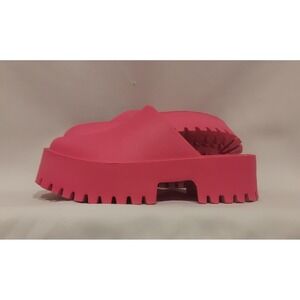 Jeffrey Campbell Womens Fuscia Pink Chunky Platform Mules Clogs Sandals Size 8